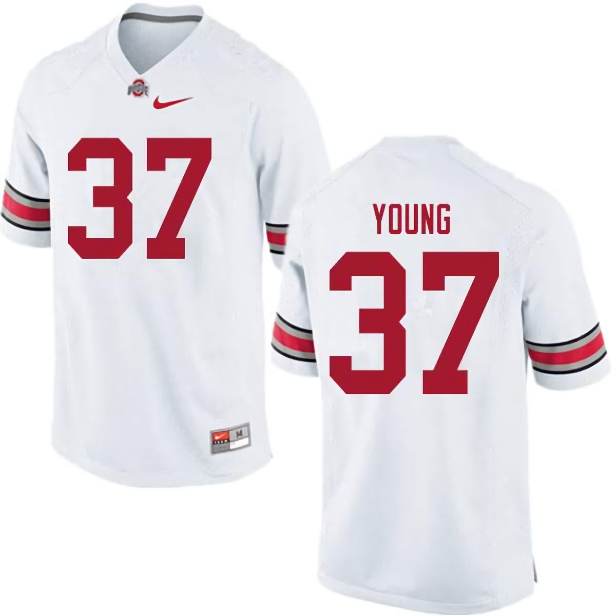 Craig Young Ohio State Buckeyes Men's NCAA #37 Nike White College Stitched Football Jersey LFQ4556JJ